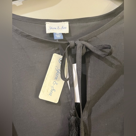 NWT 3/4 sleeve, tie front dress - Picture 3 of 4